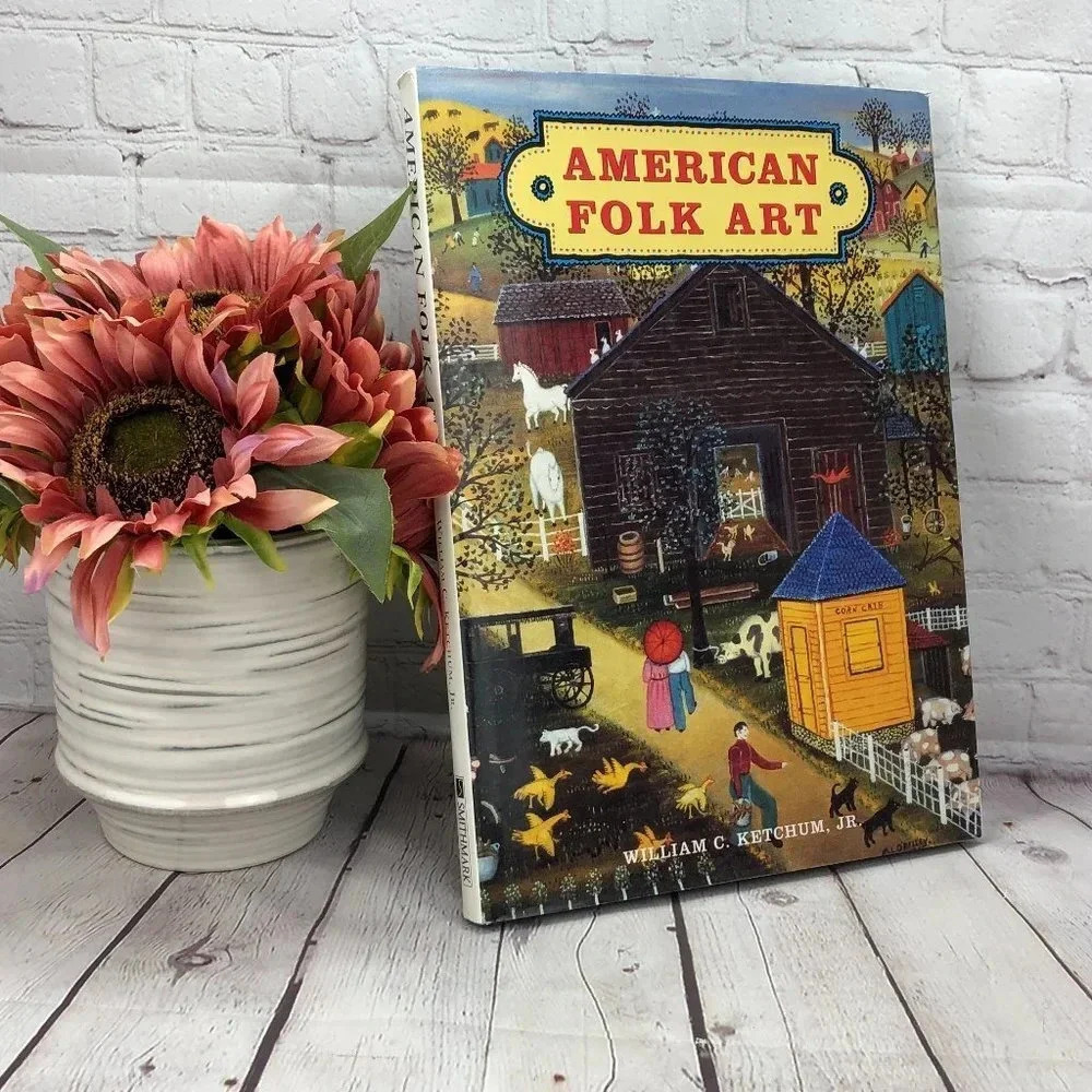 vintage 1995 American folk art book